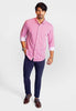 The Go Big Stripe Long Sleeve Tech Shirt - Sunset Stripe by Buki