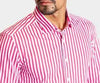The Go Big Stripe Long Sleeve Tech Shirt - Sunset Stripe by Buki
