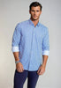 The Go Big Stripe Long Sleeve Tech Shirt - Royal Blue by Buki