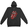 The Rolling Stones Men'S Rolling Stones Distressed Tongue Zip-Up Hoodie, Black, X-Large [T-Shirt] by Rock Band Apparel