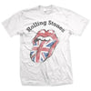 The Rolling Stones Men'S The Rolling Stones Distressed Union Jack T-Shirt,White,Large [T-Shirt] by Rock Band Apparel