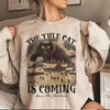 The Yule Cat Is Coming Sweatshirt by Dog Mom Hat
