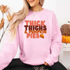 Thick Thighs and Pumpkin Pies Fall Vibes Sweatshirt by Adorb Custom Tees