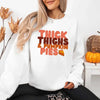 Thick Thighs and Pumpkin Pies Fall Vibes Sweatshirt by Adorb Custom Tees