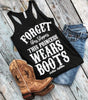 This Princess Wears Boots Tank Top by Luckless Outfitters