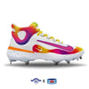 "Tie-Dye" Nike Alpha Huarache Elite 4 Mid Cleats