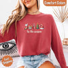 Tis The Season Comfort Colors Long Sleeve Christmas Shirt by Adorb Custom Tees
