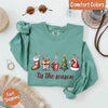 Tis The Season Comfort Colors Long Sleeve Christmas Shirt by Adorb Custom Tees