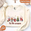Tis The Season Comfort Colors Long Sleeve Christmas Shirt by Adorb Custom Tees