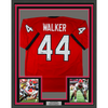 Framed Autographed/Signed Travon Walker 35x39 Georgia Red College Football Jersey Beckett BAS COA