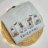 Tricotri Mexican Ghost Crewneck Sweatshirt – Spooky Embroidered Sweater, Halloween & Día de los Muertos Apparel by Dog Mom Hat