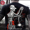 Peterbilt 18 to Life T-Shirt – Skeleton Trucker Graphic Tee for Hardcore Truckers by Dog Mom Hat