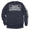 Peace Through Strength White by Shield Republic