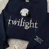 Twilight Saga Embroidered Sweatshirt - Bookish Sweater, New Moon & Eclipse Shirt by Dog Mom Hat