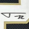 Framed Autographed/Signed Tyrann Mathieu 35x39 New Orleans Black Football Jersey JSA COA