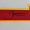 Framed Autographed/Signed Tyreek Hill 35x39 Kansas City White Football Jersey JSA COA by Hall of Fame Sports Memorabilia