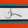 Framed Autographed/Signed Tyreek Hill 35x39 Miami Orange Retro Football Jersey JSA COA by Hall of Fame Sports Memorabilia