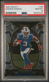Graded 2022 Panini Select Damar Hamlin #100 Rookie RC Football Card PSA 10 Gem Mint