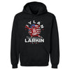 Dylan Larkin Detroit USA Flag Celebration WHT by 500 LEVEL