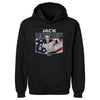 Jack Hughes New Jersey American Flag WHT by 500 LEVEL