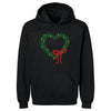 Christmas Heart Wreath WHT by 500 LEVEL