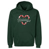 Christmas Candy Cane Heart WHT by 500 LEVEL