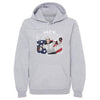 Jack Hughes New Jersey American Flag WHT by 500 LEVEL