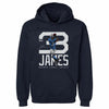 Derwin James Los Angeles C Bold Number WHT by 500 LEVEL