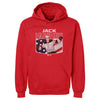 Jack Hughes New Jersey American Flag WHT by 500 LEVEL