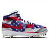 "USA Waving Flag" Jordan 1 Retro Cleats by Stadium Custom Kicks
