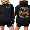 USMC 250 Years Commemorative Hoodie by Dog Mom Hat