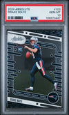 Graded 2024 Panini Absolute Drake Maye #103 Rookie RC Football Card PSA 10 Gem Mint