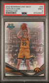 Graded 2022 Topps Bowman University Best Caitlin Clark #50 Refractor Rookie RC Basketball Card PSA 9 Mint
