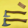 Set of Two Bearded Axes 20 Inch Curved Handles by JW SteelCrafts