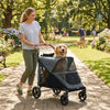 Dog Stroller for Large Dogs Up to 66 LBS with All-Terrain Spring Suspension, 8-Position Adjustable Handle by Furr Baby Gifts
