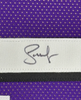 Framed Autographed/Signed Steve Nash 35x39 Phoenix Purple Basketball Jersey Beckett BAS COA by Hall of Fame Sports Memorabilia