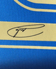 Framed Autographed/Signed Andrea Pirlo 35x39 Italy Blue Soccer Futbol Jersey Beckett BAS COA by Hall of Fame Sports Memorabilia