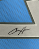 Framed Autographed/Signed Aidan Hutchinson 35x39 Detroit Blue Football Jersey Beckett BAS COA by Hall of Fame Sports Memorabilia