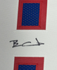 Framed Autographed/Signed Ben Coates 35x39 New England Blue Football Jersey Beckett BAS COA by Hall of Fame Sports Memorabilia