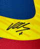 Framed Autographed/Signed David Villa 35x39 FC Barcelona Blue Soccer Jersey Beckett BAS COA by Hall of Fame Sports Memorabilia
