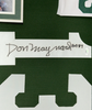 Framed Autographed/Signed Don Maynard HOF 87 35x39 New York Green Football Jersey JSA COA by Hall of Fame Sports Memorabilia