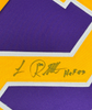 Framed Autographed/Signed Luc Robitaille HOF 09 35x39 Los Angeles LA Purple Hockey Jersey JSA COA by Hall of Fame Sports Memorabilia