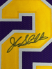 Framed Autographed/Signed John Stockton 35x39 Utah Purple Basketball Jersey Beckett BAS COA by Hall of Fame Sports Memorabilia