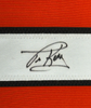 Framed Autographed/Signed Tim Kerr 35x39 Philadelphia Orange Hockey Jersey JSA COA by Hall of Fame Sports Memorabilia