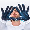 Blue Iridescent EVO2 Football Gloves