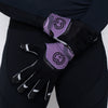 Purple & Silver EVO2 Football Gloves