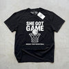 She Got Game - T-Shirt - Black by Bigger Than Basketball