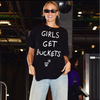 Girls Get Buckets - T-Shirt - Black by Bigger Than Basketball