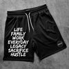 Basketball is Life - Shorts - Black by Bigger Than Basketball