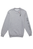 Crew Neck Fleece: Dog is Love (Grey)